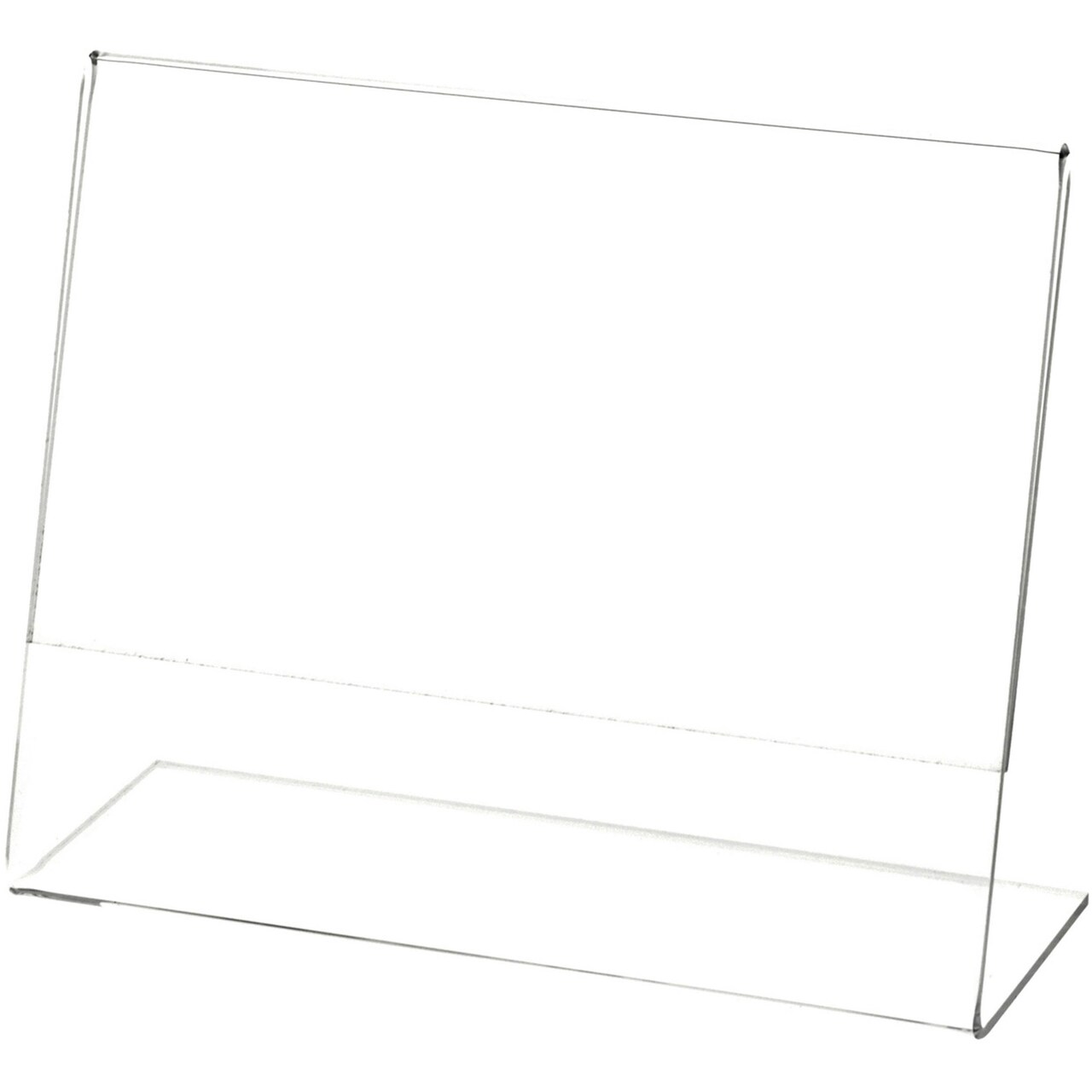 Plymor Clear Acrylic Sign Display / Literature Holder (Angled), 7" W x 5.5" H